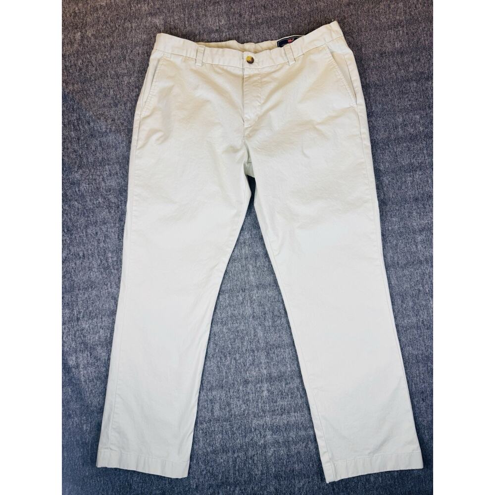 Mens Vineyard Vines Khaki Chino Breaker Pants 36 By 30